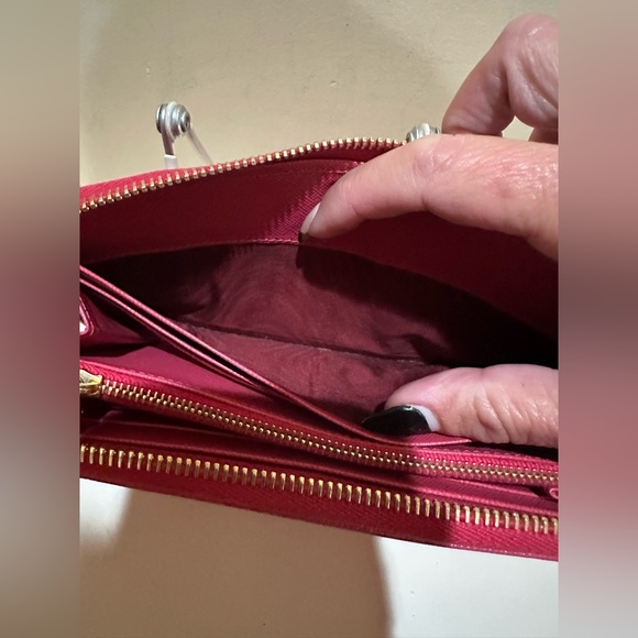Prada Pink Saffiano Long Zip Wallet - Picture 4 of 13